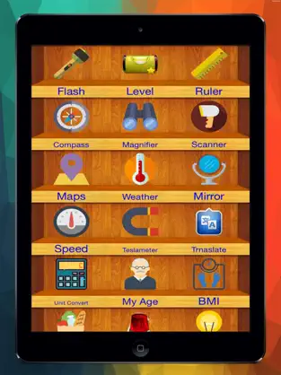 Captura de Pantalla 1 Super Tools -Ruler,Level,Speed,Location And More iphone