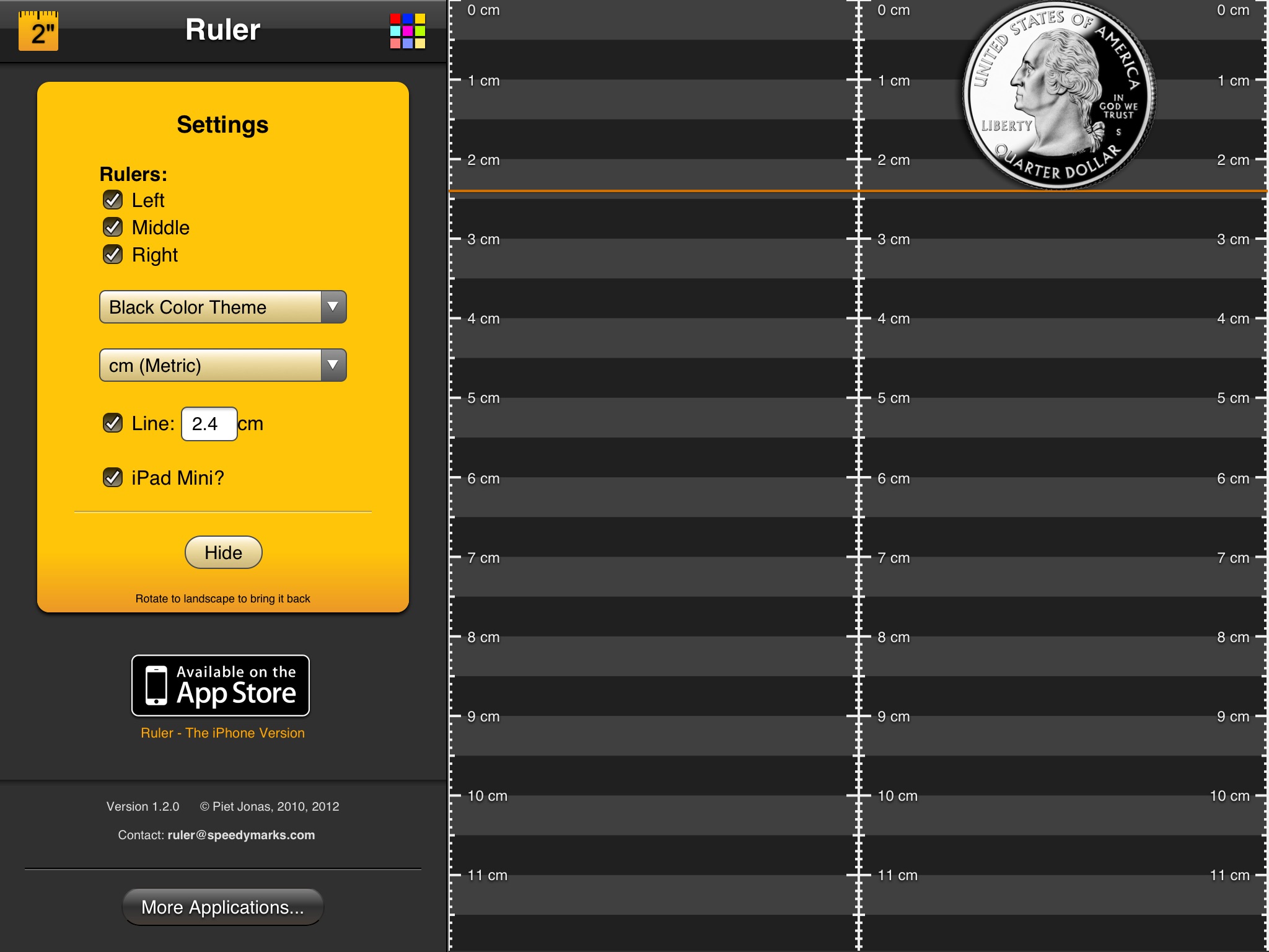 Ruler App XL screenshot 3