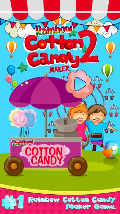 RAINBOW COTTON CANDY MAKER 2 CARNIVAL FAIR FOOD 1.0.1 IOS GAME GIẢI TRÍ RAINBOW COTTON CANDY MAKER 2 CARNIVAL FAIR FOOD 1.0.1 IOS