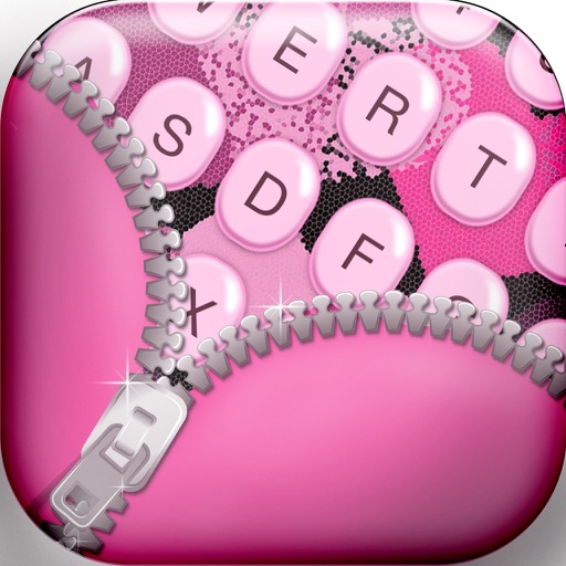 Girly Keyboards with Pink Background Theme & Emoji Download