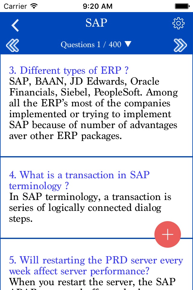 SAP -  Interview Questions screenshot 2
