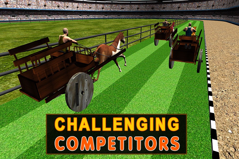 Horse Cart Racing Simulator – Race buggy on real challenging racer track screenshot 2