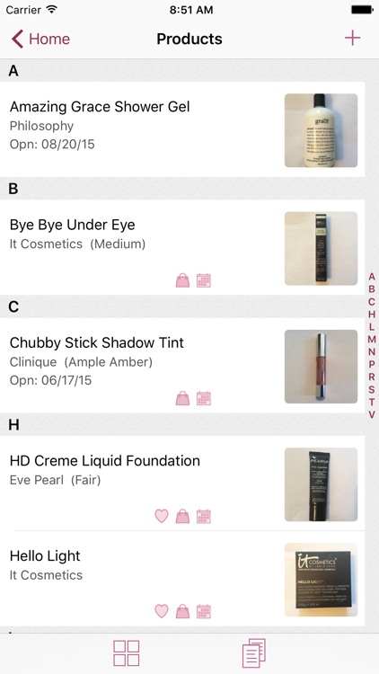 myBeautyCache: Makeup & Beauty Product Organizer