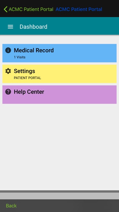 ACMC Patient Portal screenshot 2