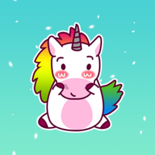 Rainbow Unicorn Cute Sticker icon