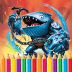 Cartoon Characters Coloring Book for Kid  Toddler