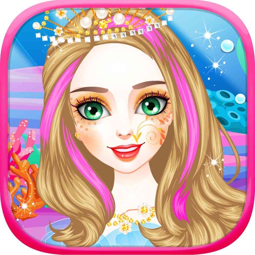 美人鱼公主乐园 - 魔法美少女的美容、化妆、打扮、换装游戏 icon