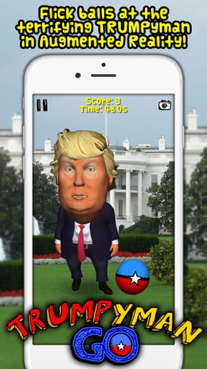 TRUMP-yman GO! Bounce balls at him in augmented reality!(圖2)-速報App