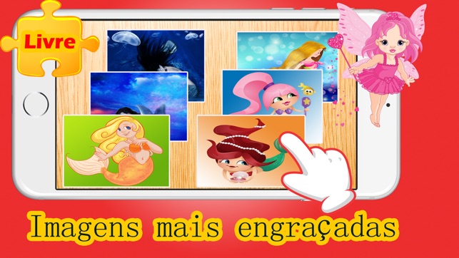 Quebra-Cabeça da Princesa Sereia no Jogos Educativos Grátis (圖1)-速報App