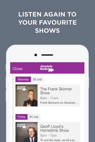 Absolute Radio screenshot 3