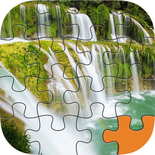 Waterfall Puzzle Pro - Endless Adventure With Water Park Jigsaw Packs iOS App