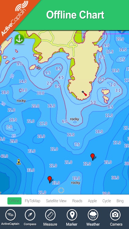 Boating Adriatic Sea South East GPS Map Navigator