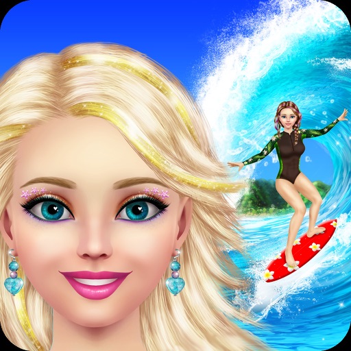 Surfer Girl Makeover: Makeup & Dress Up Kids Games Icon