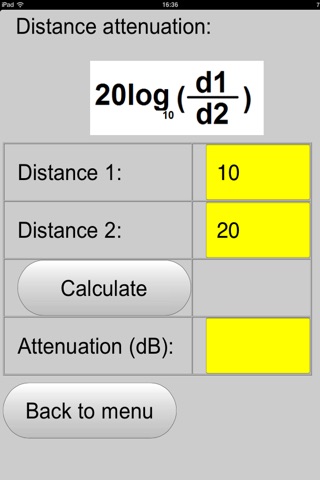 DDT Calc screenshot 2