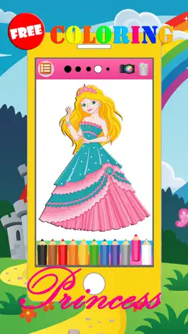 Game screenshot Princess Coloring Book Painting & Doodling Games 2 hack