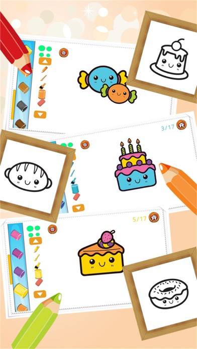 CAKE CANDY COLORBOOK EDUCATIONAL COLORING GAME FOR KIDS & TODDLERS 1.0 IOS GAME GIẢI TRÍ CAKE CANDY COLORBOOK EDUCATIONAL COLORING GAME FOR KIDS & TODDLERS 1.0 IOS