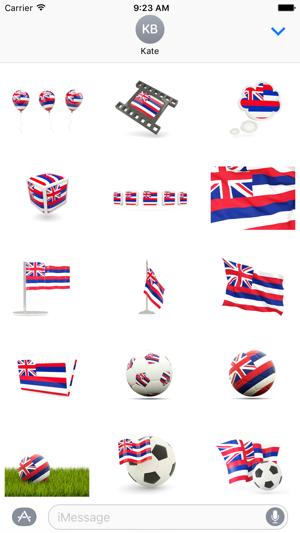 Hawaii Flag Stickers