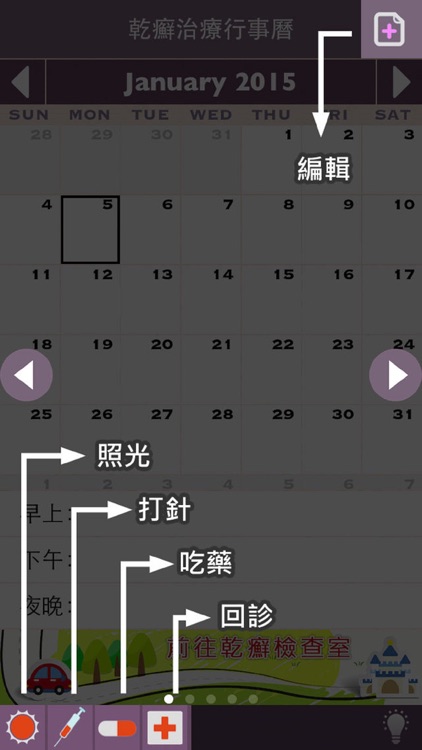 乾癬治療行事曆