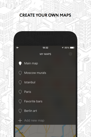 Markart - mark you favorite places and create you own maps. screenshot 3