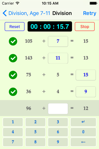 Basic Division Quiz screenshot 3