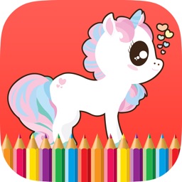 Unicorns Horse Coloring Book Drawing Painting Game