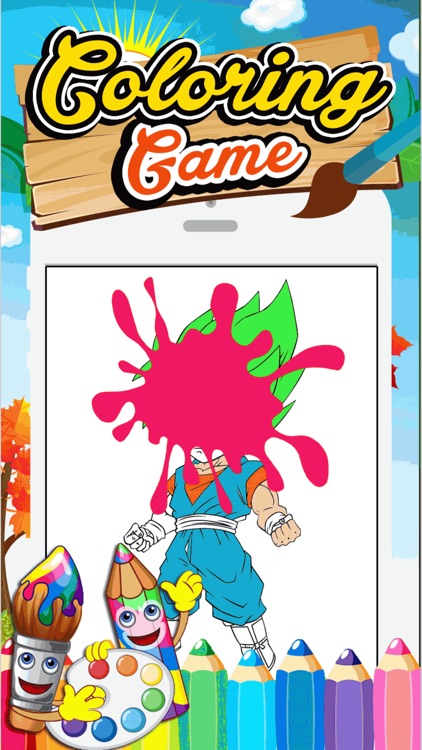 Coloring For Kids Game Dragon Ball Z Version