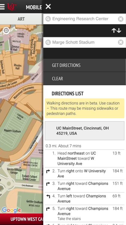 UC Uptown Campus Map Tours screenshot-3