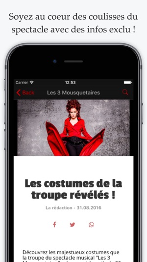 Les 3 Mousquetaires : l'appli officielle du spectacle événem(圖4)-速報App