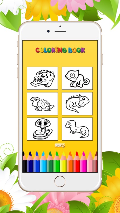 Reptile Coloring Book Paint iguana,turtle and more screenshot-4