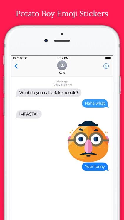 Potato Boy Emoji Stickers for Messages screenshot-0