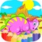 This game that helps to learn about painting with colored dinosaur colors are available in full color