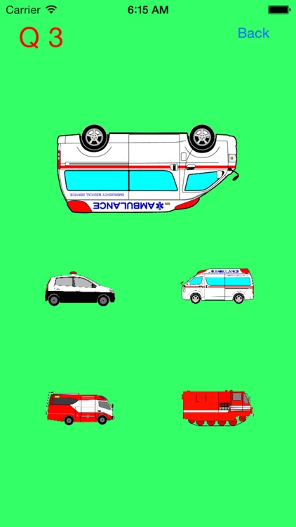 Which is the same Emergency Vehicle (Fire Truck, Ambulance ,Police Car)? screenshot-3