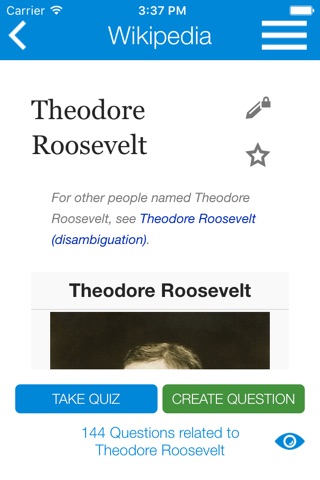 Wiki quizzes screenshot 3