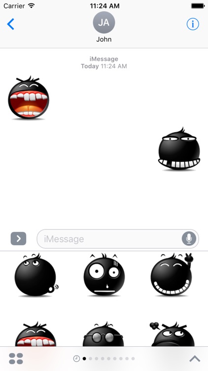 Black Emoji Stickers