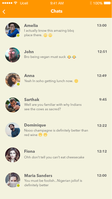 Foodebate: Food chats screenshot 2