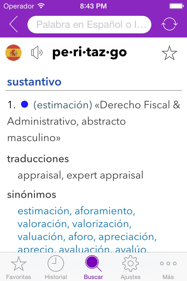 Spanish Business Dictionary screenshot 4