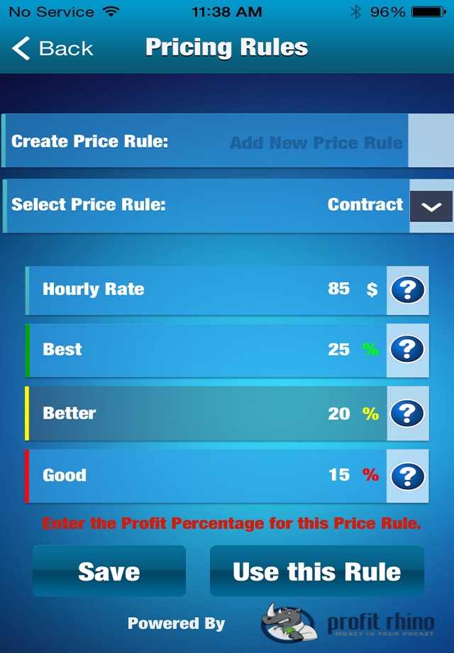 Profit Pricer screenshot 2