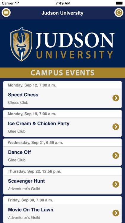 Judson University Events