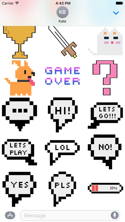 Pixel stickers