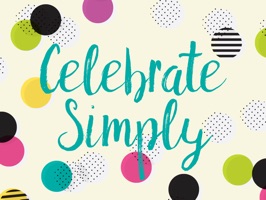 Add some flair to your pictures with the Celebrate Simply sticker pack