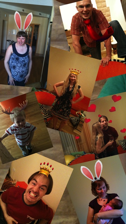 Stickers Photo Booth: Try Antlers and Bunny Ears!