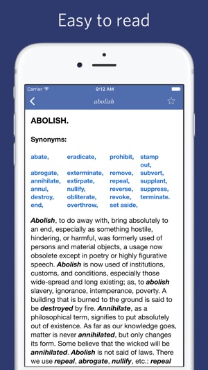 English Synonym Thesaurus On The App Store - iphone screenshots