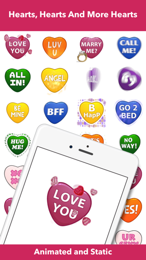 Hearts - Animated Stickers(圖1)-速報App