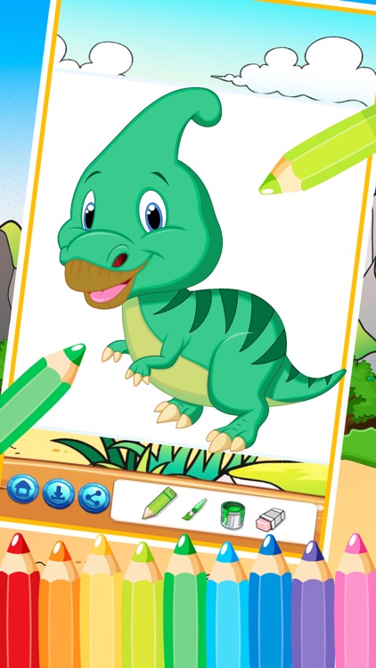 Dinosaur Coloring Book 3 - Dino Color for kid screenshot-4