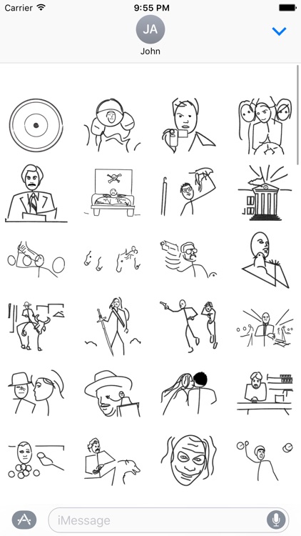 Stick Figure Movie - Stickers
