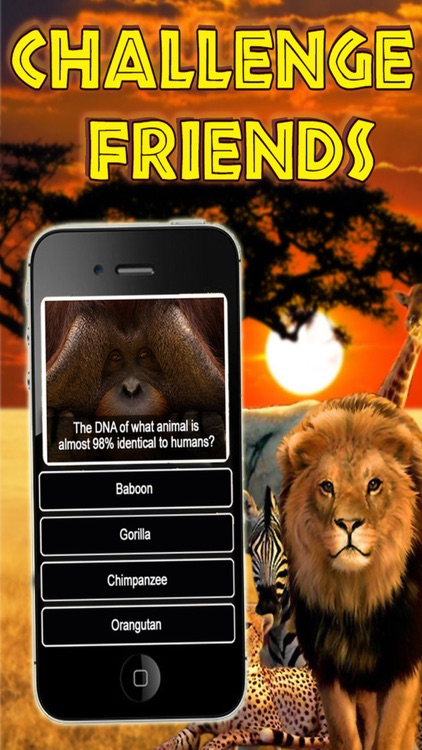 Wild Animals Quiz - Educational Creatures Trivia