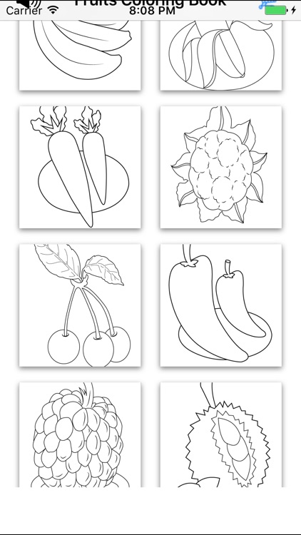 Fruit Coloring Book