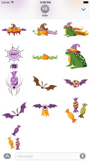 TrickTreatMoji Halloween Emoji Stickers iMessage(圖3)-速報App