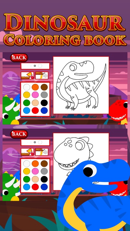 Dinosaur Coloring Kids Game