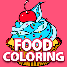 Free Fun Adult Coloring Book - FOOD: Coloring Book for Adults & Stress Relieving Color Therapy